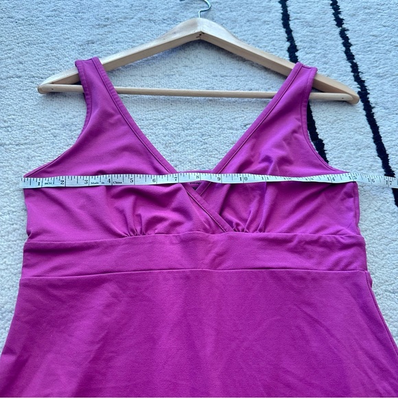 PATAGONIA Pink V-neck Crossover Dress - Picture 9 of 10